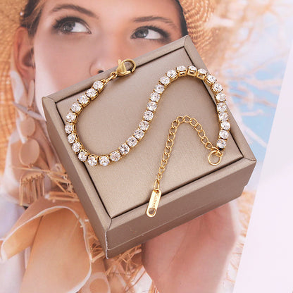Geometric Bracelet 304 Stainless Steel 18K Gold Plated 