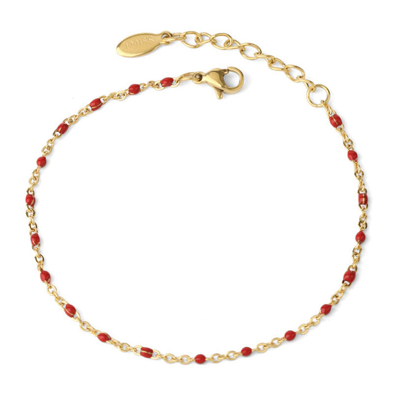Bracelets Style Simple Géométrique Acier Au Titane Placage