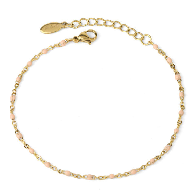 Bracelets Style Simple Géométrique Acier Au Titane Placage