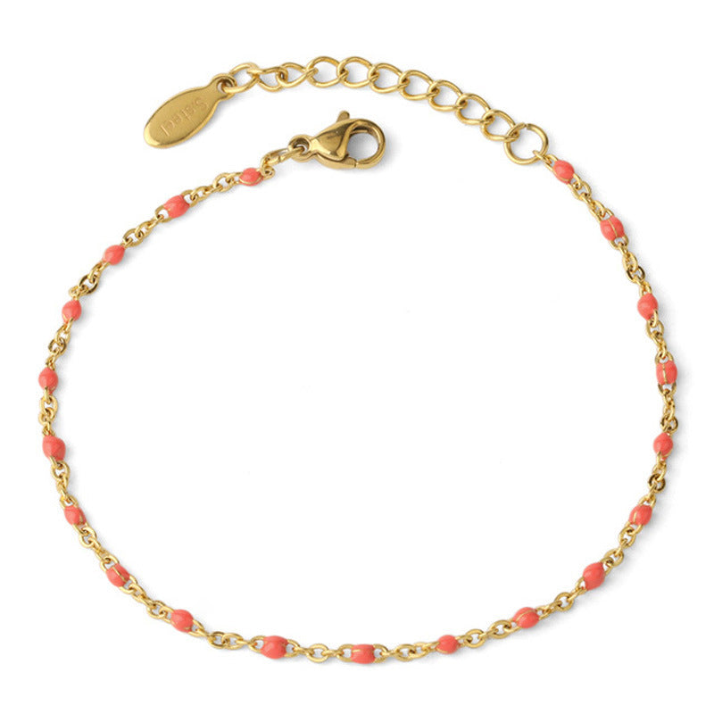 Bracelets Style Simple Géométrique Acier Au Titane Placage