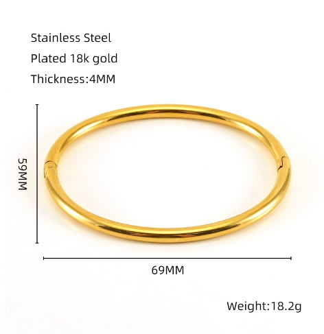 Couleur Unie Acier Inoxydable 304 Bracelet En Masse