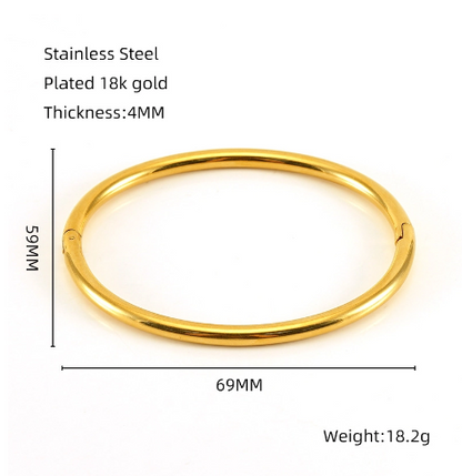 Couleur Unie Acier Inoxydable 304 Bracelet En Masse