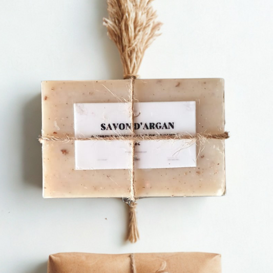 Savon dur d'argan à l'huile essentielles de lavande 100 g