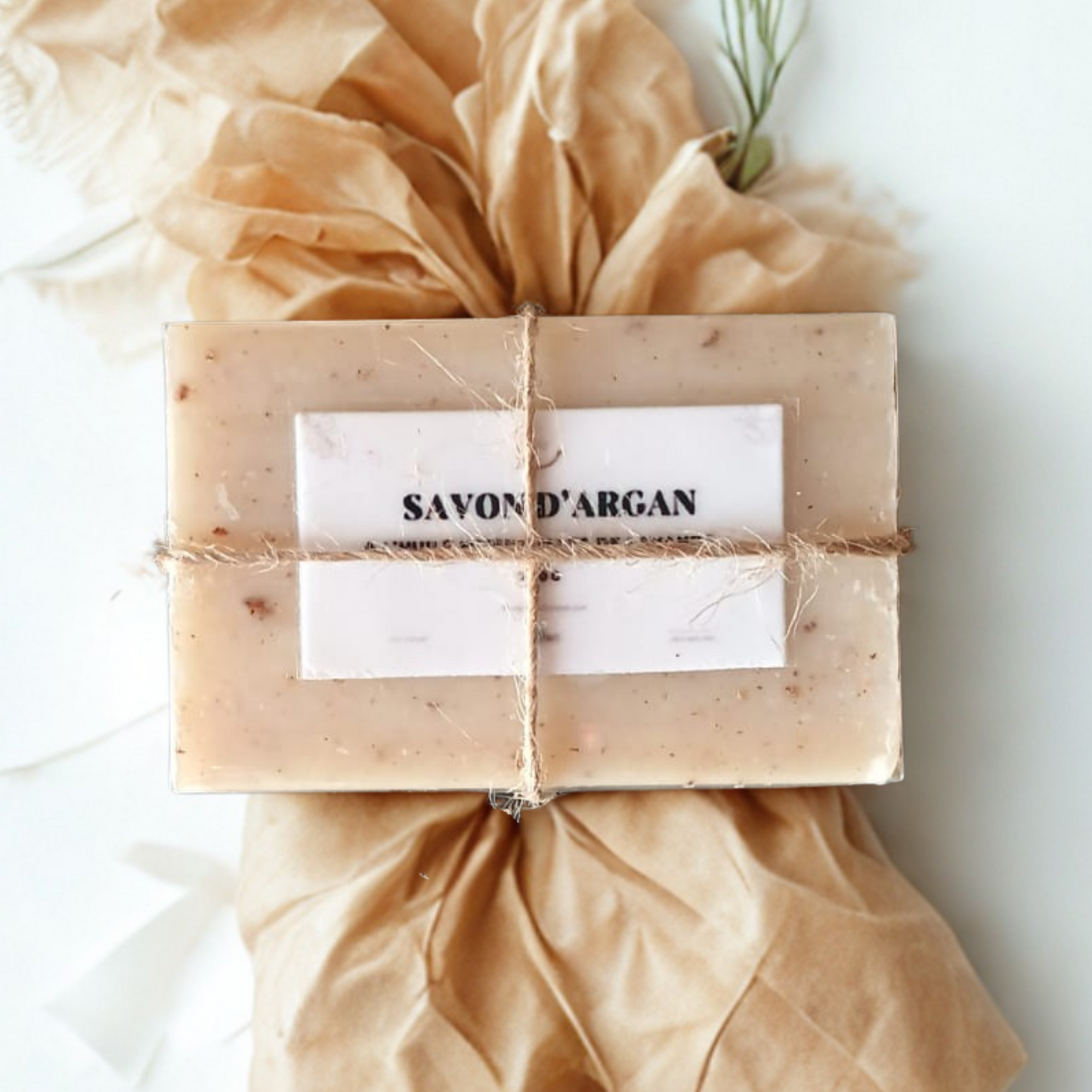 Savon dur d'argan à l'huile essentielles de lavande 100 g